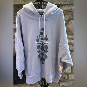 (NWT) FP Movement Oversized Hoodie Velocity Blue Combo Large